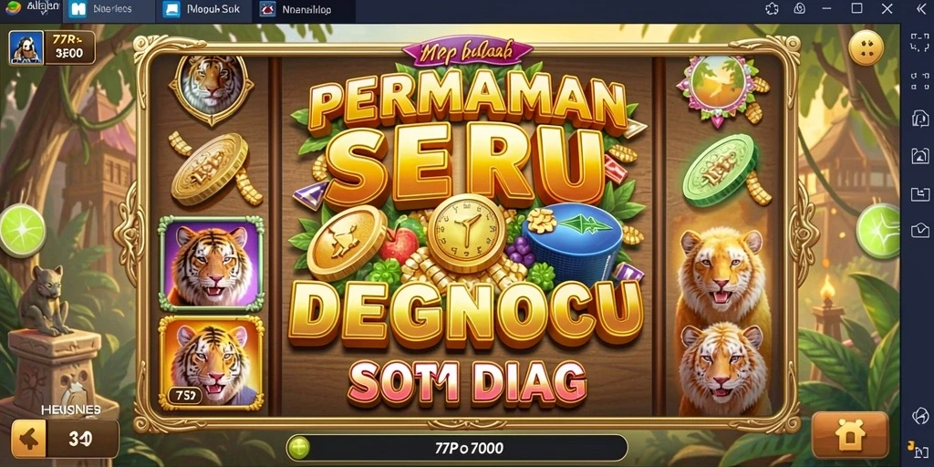 Screenshot gameplay 77RP yang menunjukkan mesin Slot menarik.