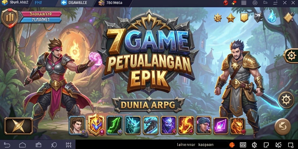 Tangkapan layar menunjukkan aksi seru di dalam game ARPG.