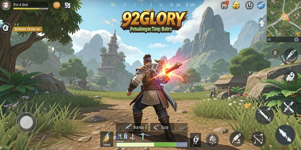 Tangkapan layar gameplay menunjukkan eksplorasi dunia terbuka yang menakjubkan.
