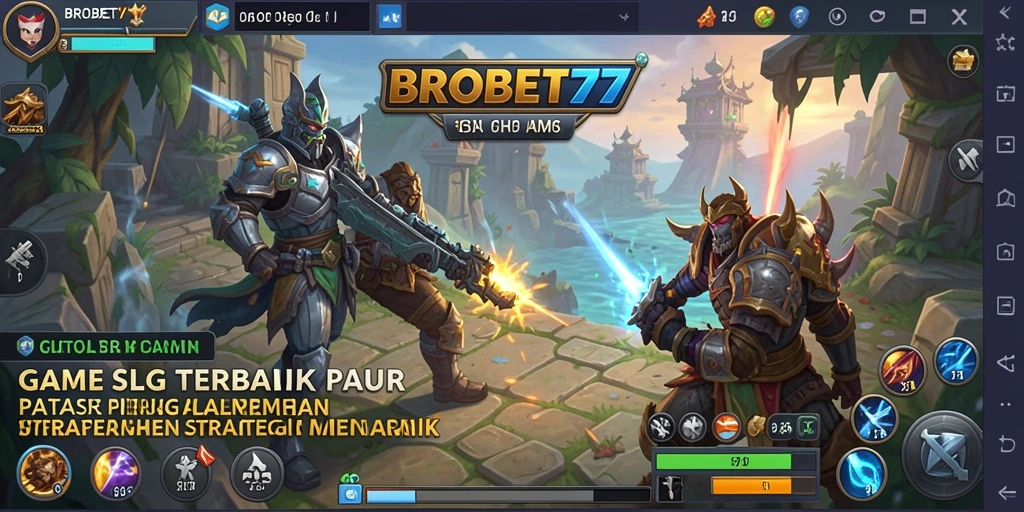 Screenshot gameplay BROBET77 yang menunjukkan pertempuran strategi mendebarkan.