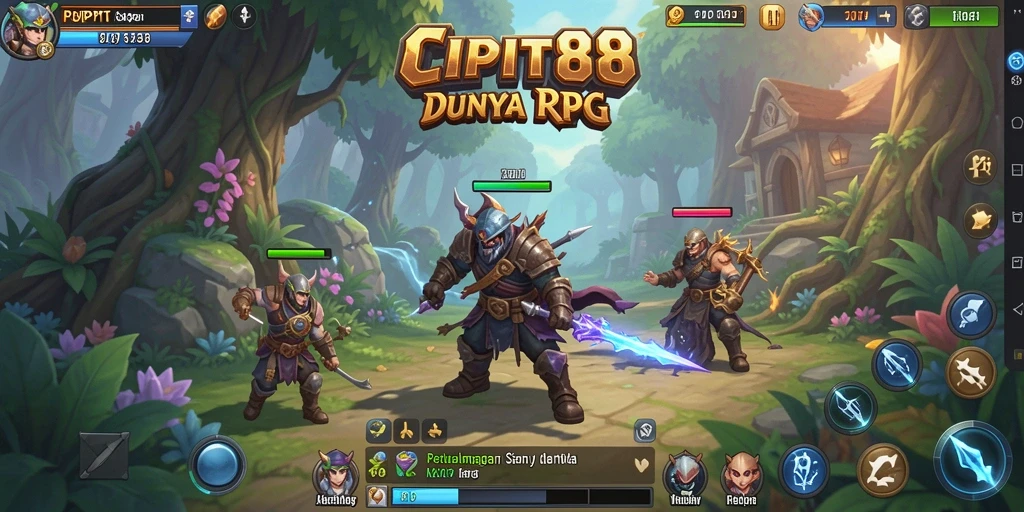 Tampilan gameplay paling menarik dari CIPIT88 dengan grafis RPG yang menawan.