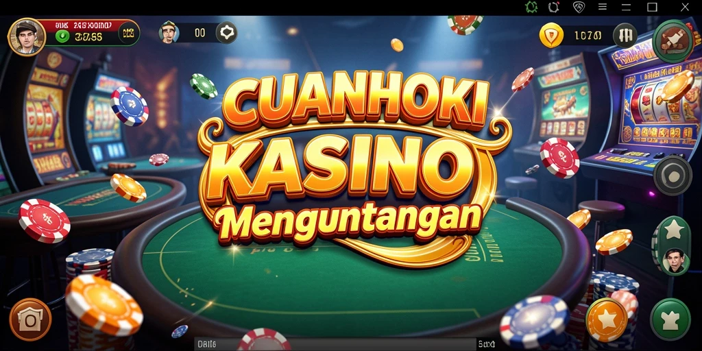 Tampilan gameplay mendebarkan di CUANHOKI dengan berbagai pilihan permainan Kasino.