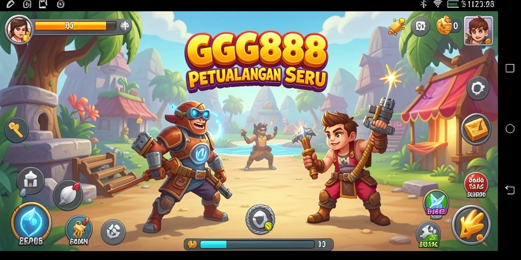 Tangkapan layar gameplay GGG888 yang penuh aksi.