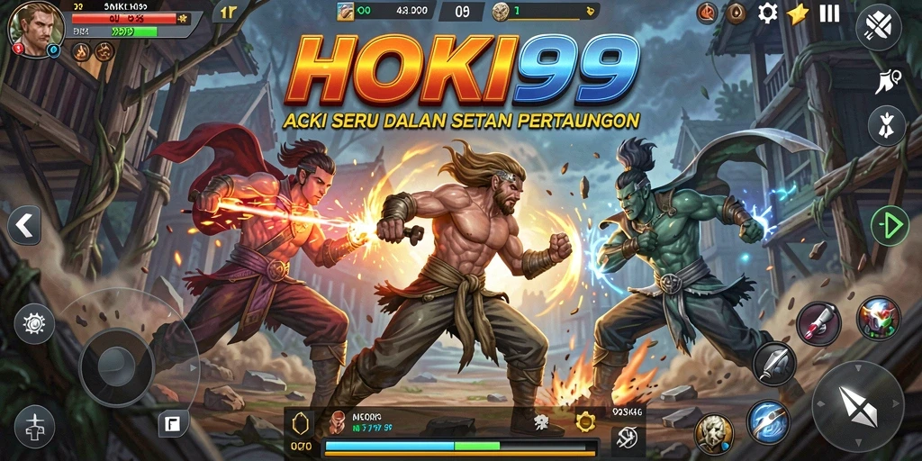 Gameplay HOKI99 menampilkan pertarungan seru dan taktis.