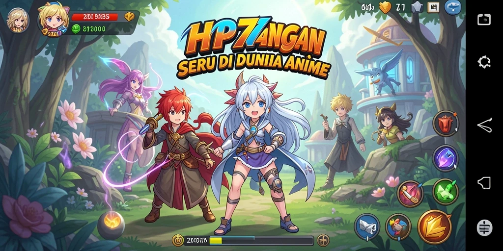 Tampilan gameplay HP777 yang menawan dengan karakter Anime.