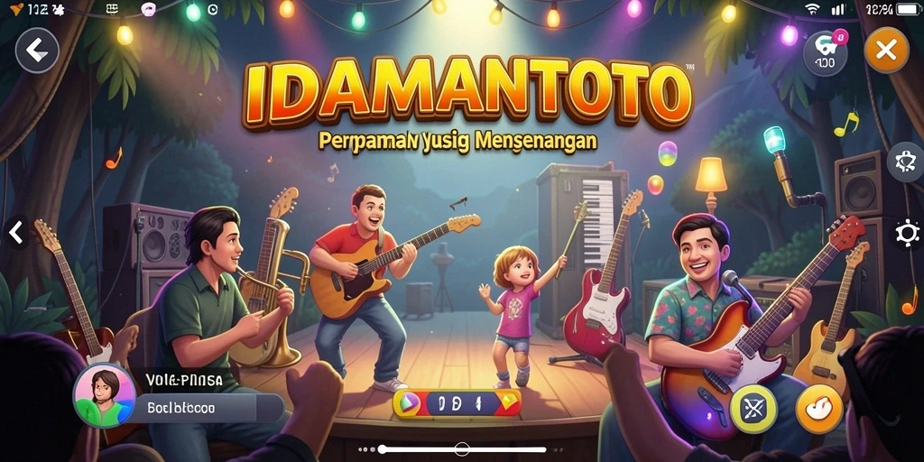Tampilan menarik gameplay IDAMANTOTO dengan berbagai pilihan lagu.