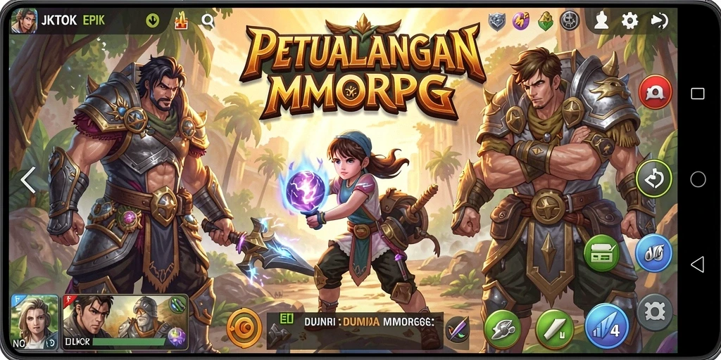 Screenshot gameplay JKTOK menampilkan aksi pertempuran yang mendebarkan.