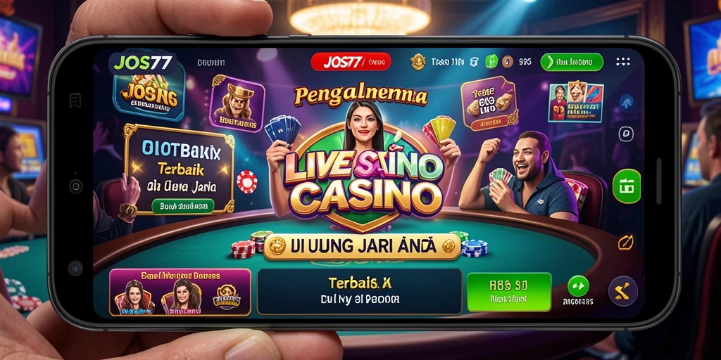 Tampilan gameplay Live Casino JOS77 yang menarik dan mendebarkan.