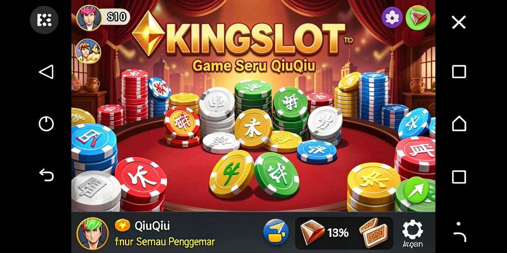Tampilan gameplay QiuQiu yang seru di KINGSLOT.