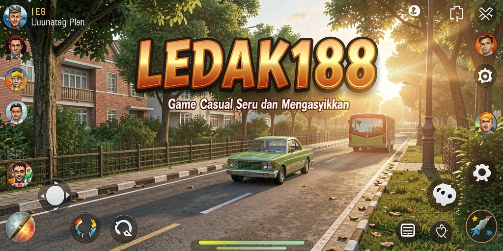Tampilan gameplay LEDAK188 yang penuh warna dan seru