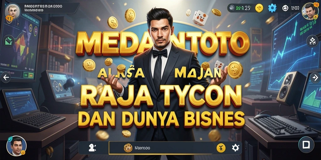 Tampilan gameplay seru dalam MEDANTOTO dengan strategi bisnis yang menantang.