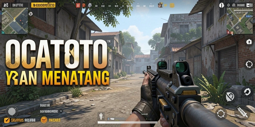 Screenshot OCATOTO menampilkan aksi menembak yang intens dan grafis yang menawan.