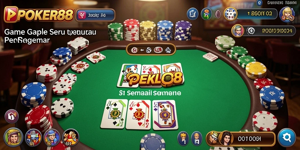 Tampilan gameplay POKER88 yang seru dan interaktif.