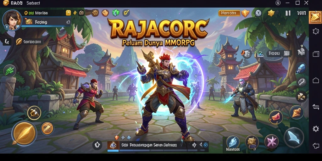 Tampilan menarik dari gameplay RAJACORC yang seru dan mendebarkan.