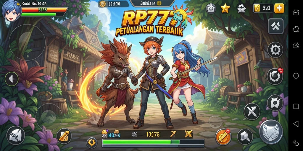 Tampilan gameplay RP777 yang mengasyikkan dan penuh warna.