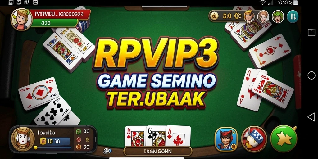 Gameplay seru domino dalam RPVIP3 dengan grafis yang menarik.