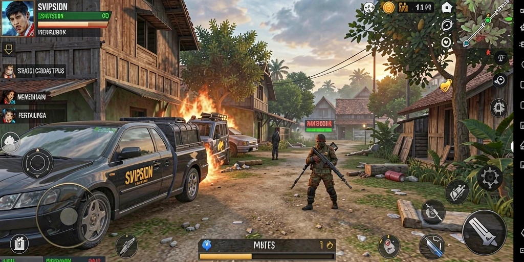 Tampilan gameplay menarik dari SVIPSIDN dengan aksi strategi yang intens.