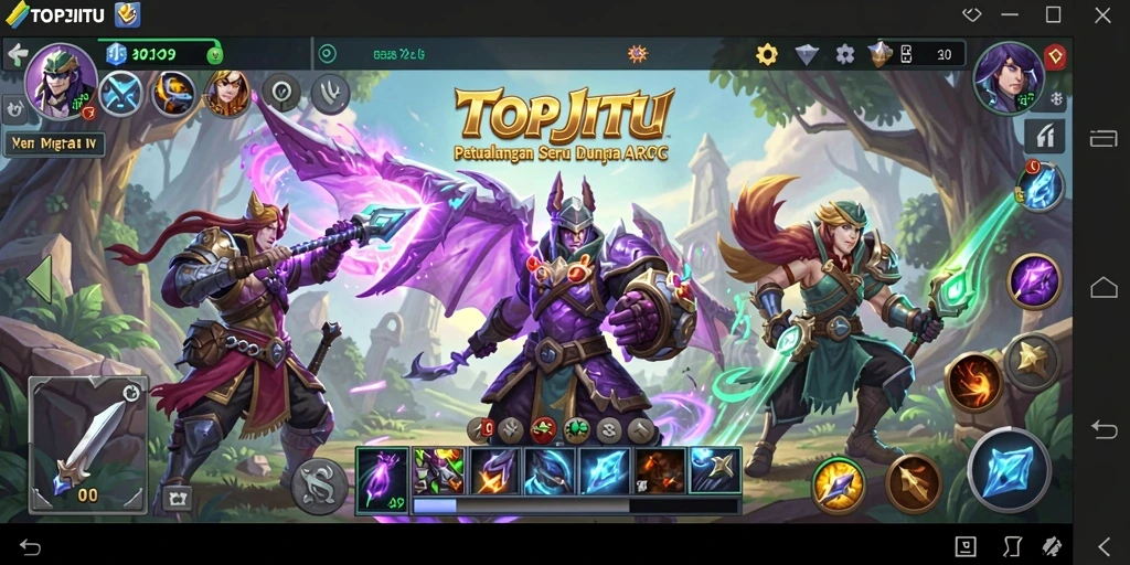 Screenshot gameplay menunjukkan aksi seru dalam dunia ARPG.