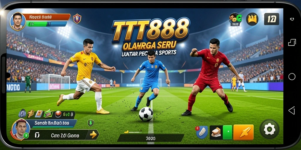 Tampilan gameplay seru dari TTT888 dengan berbagai mode olahraga.